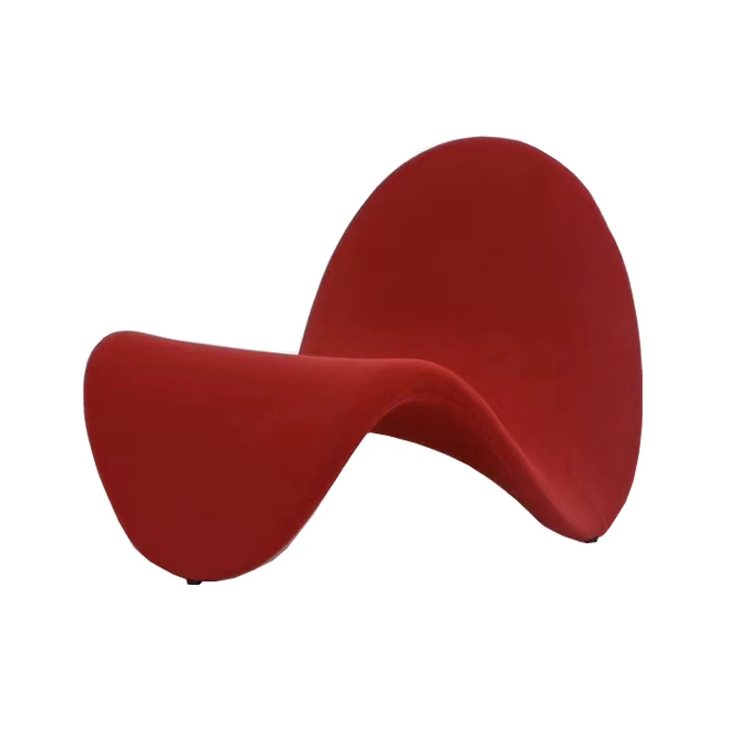 RHL1107 Shaped Cotton Inner Shelf Tongue Chair Lightweight Mobile Leisure Chair Tongue Chair