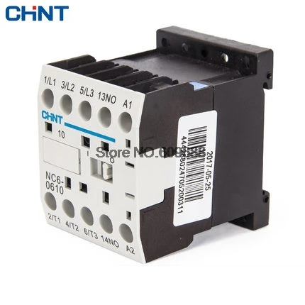 CHNT Ac Contactor Electrical CJX2 LC1 NC1-1210 Ac220V Communication 220V 380V 110V Contator Din Rail Mount CHINT