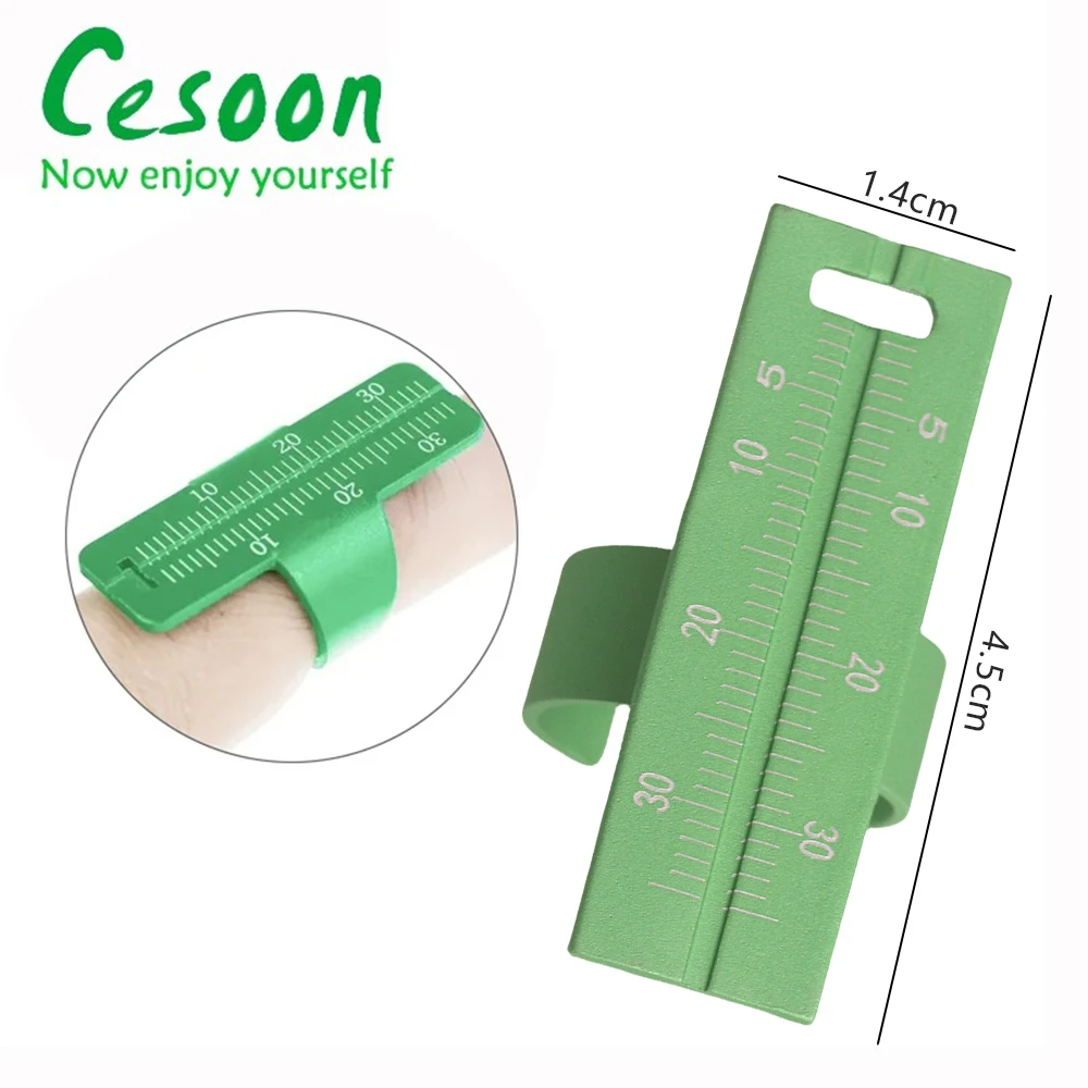 1Pc Dental Finger Ruler Colorful Aluminium Alloy For Endo Ring Rulers Span Root Canal Measurement Scale Dentist Instrument Tools