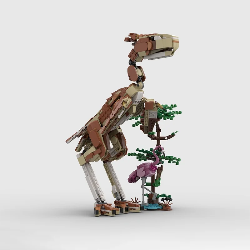 799 قطعة MOC Phorusrhacos Longissimus فلامنغو نموذج اللبنات العمارة هدايا عيد الميلاد تجميع اللعب لتقوم بها بنفسك فكرة عيد ميلاد #4