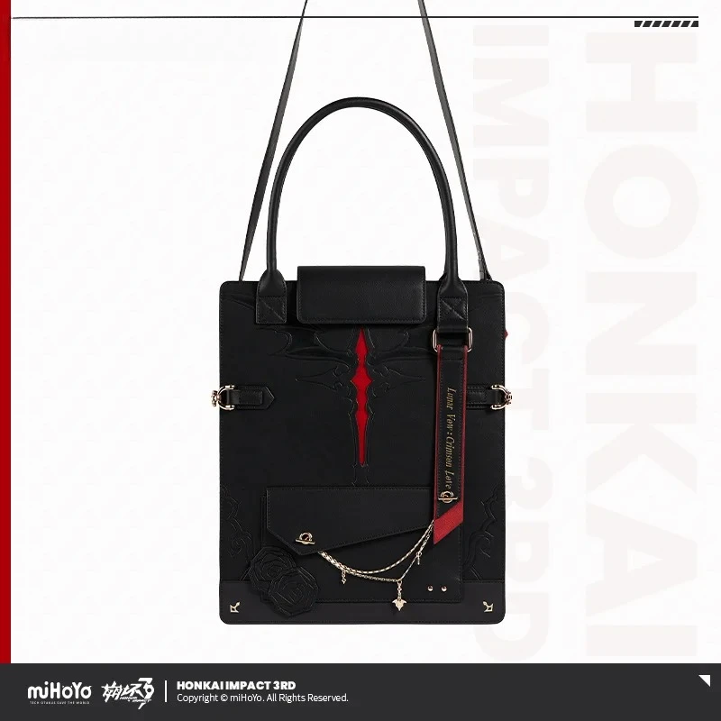 

Official Genuine Honkai Impact 3 Theresa Apocalypse Lunar Vow Crimson Love Themed PU Shoulder Bag Doujin Tote Bag In Stock