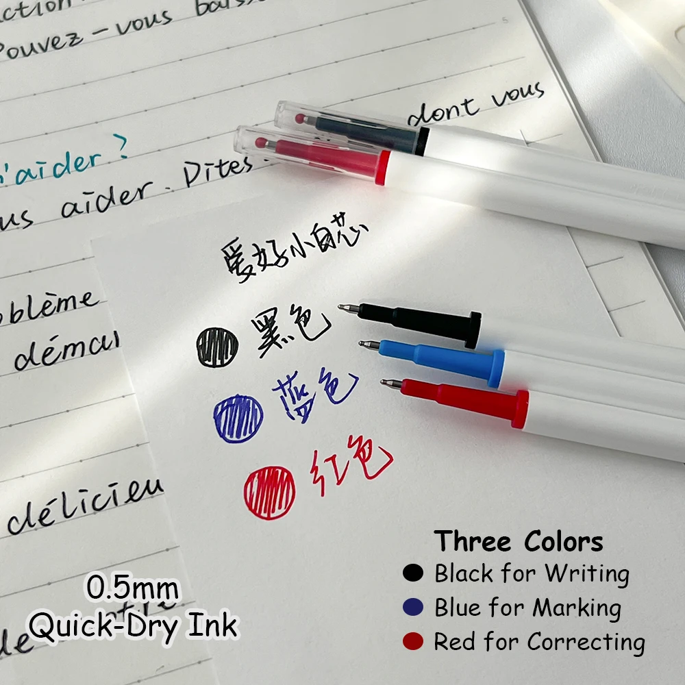 10 قطع من عبوات أقلام الجل العالمية لتعلم الطلاب والاستخدام المدرسي 11 سم عبوات سريعة الجفاف مثالية للكتابة اليومية