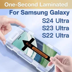 Voor Samsung Galaxy S24 S23 S22 Ultra Gepantserd Gehard Glas Explosieveilige Screen Protector Glas Beschermende met Installatie Kit
