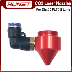 HUNST boquilla de aire láser para lente FL50.8mm de diámetro 20mm, cabezal láser en máquina de corte y grabado CO2