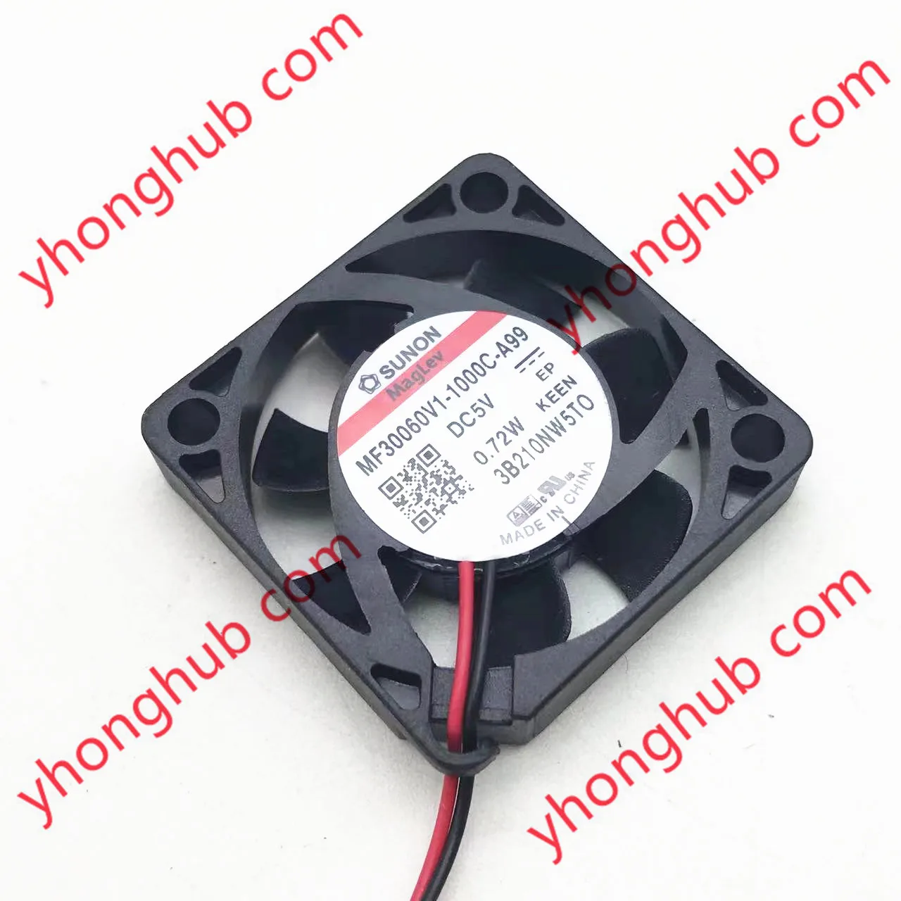 

SUNON MF30060V1-1000C-A99 Server Cooling Fan DC 5V 0.72W 30x30x6mm 2-Wire