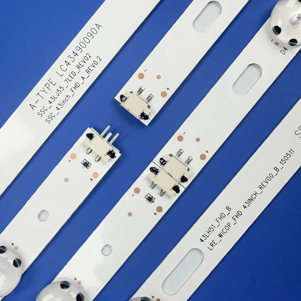 Faixa de retroiluminação LED 7 lâmpadas para Innotek 17Y 43 polegadas-Tipo A 430ML 43UJ6300 43UJ6307 43UJ634V 43LJ594V SSC_43LJ61_FHD 43UJ630V