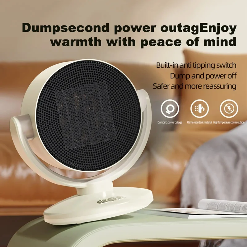 Electric Heater -Suitable for home bedroom use、Mini Desktop Fan for Office Desk and Indoor Environments