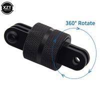 360 Degree Swivel Rotating Aluminium Tripod Adapter Mount for GoPro Hero 6 5 7 Xiaomi Yi 4K Sjcam Eken Go Pro 6 Accessory