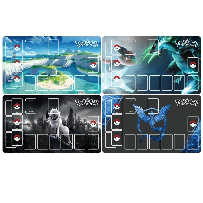 แผ่นรองการ์ดโปเกมอน DIY ลายการ์ตูนอนิเมะ พิคาชู ดิสก์ดวล การ์ตูน อีวุย แผ่นรองการ์ด เก็นการ์ แผ่นรองการ์ดยางหนา ของขวัญ ของเล่น