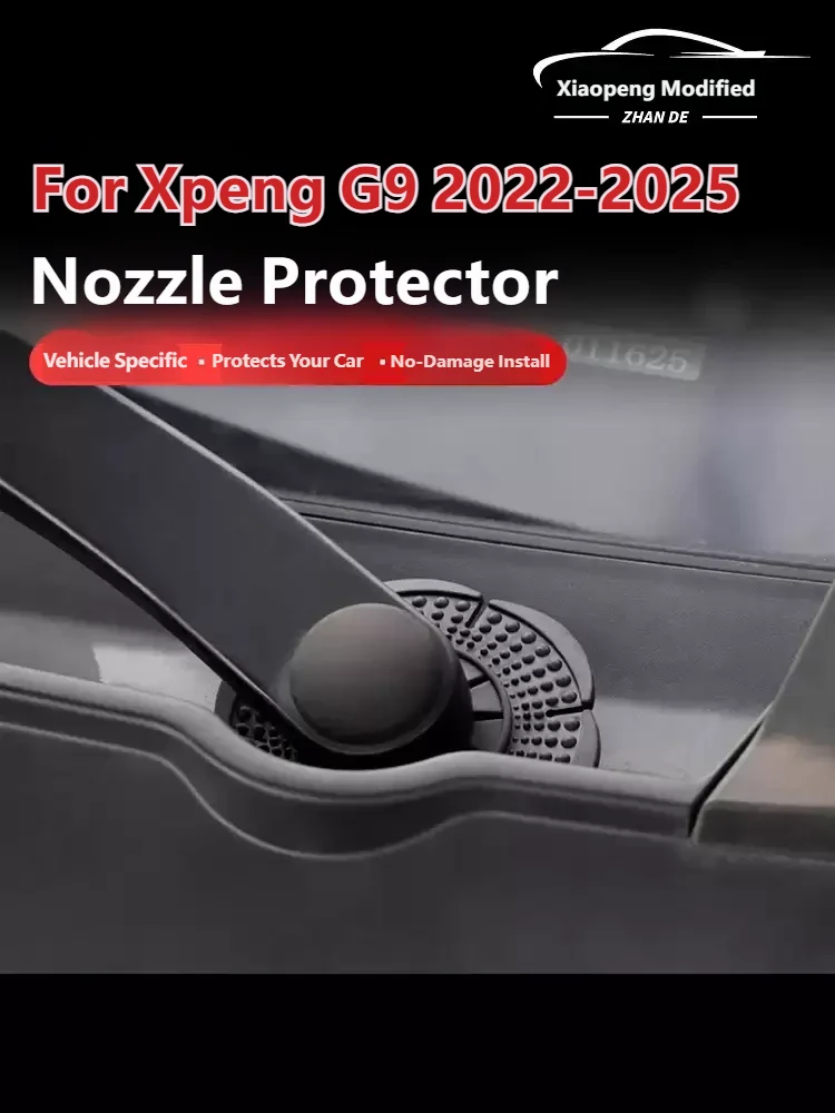 For Xpeng G9 2022-2025 Wiper Hole Protective Cover Wiper Cover Anti-leaf Protective Cover Xiaopeng Car General Purpose
