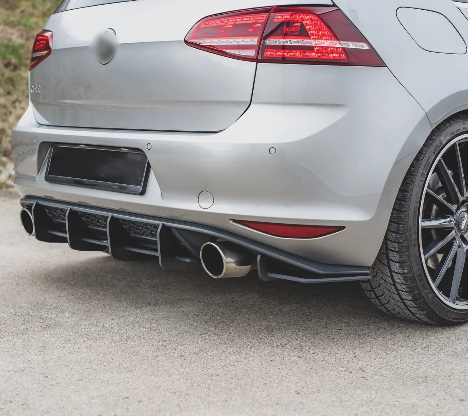 لفولكس واجن جولف 7 MK7 GTI 2014 إلى 2017 ماكستون ستايل V2 شفة ممتصة للصدمات الخلفية الناشر الخائن طقم الجسم اكسسوارات السيارات ضبط