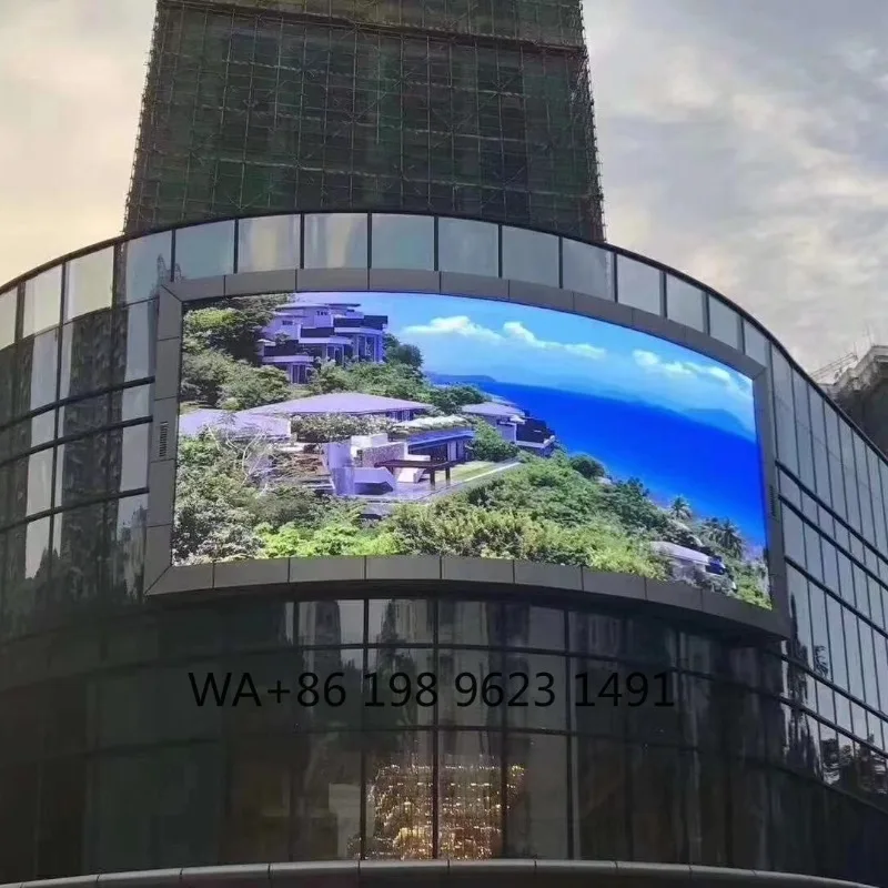 IP65 Full Color Flexible LED Display Screen Outdoor Wall Mount Digital Signage HD Advertising Screen for Commercial Use
