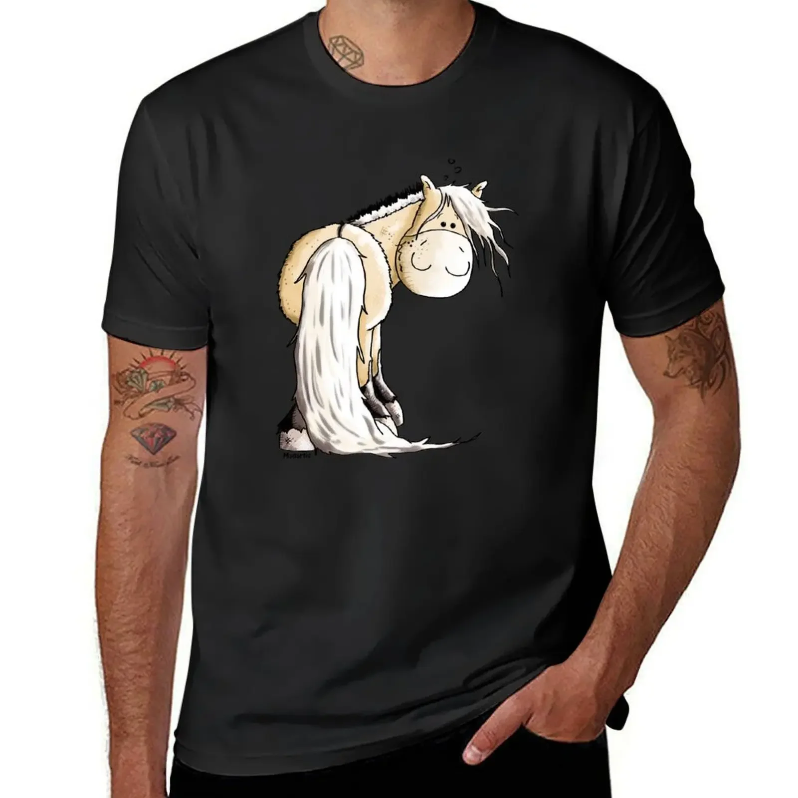 Funny Norwegian Fjord Horse - Horses - Gift T-Shirt anime stuff customs plus sizes blacks workout shirts for men