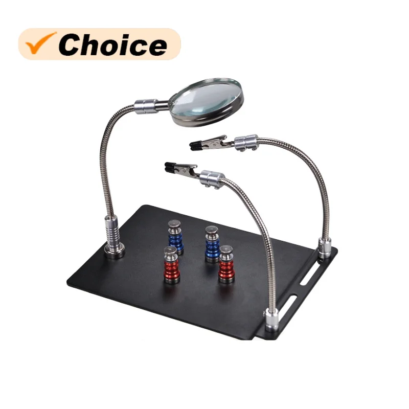 

TE-804 Magnetic Circuit Board Repair Clamp for Mobile Phone Motherboard PCB Clamp Magnifying Glass Maintenance Fixture