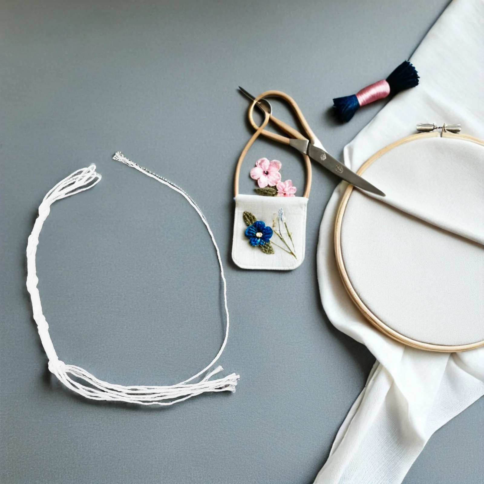 

8Pcs Tzitzit Tassels Prayer Shawl Fringe Replacement 22 Inch Pre-Tied Tzitzit Strings Tassels for Jeans Pants Jewish Religious