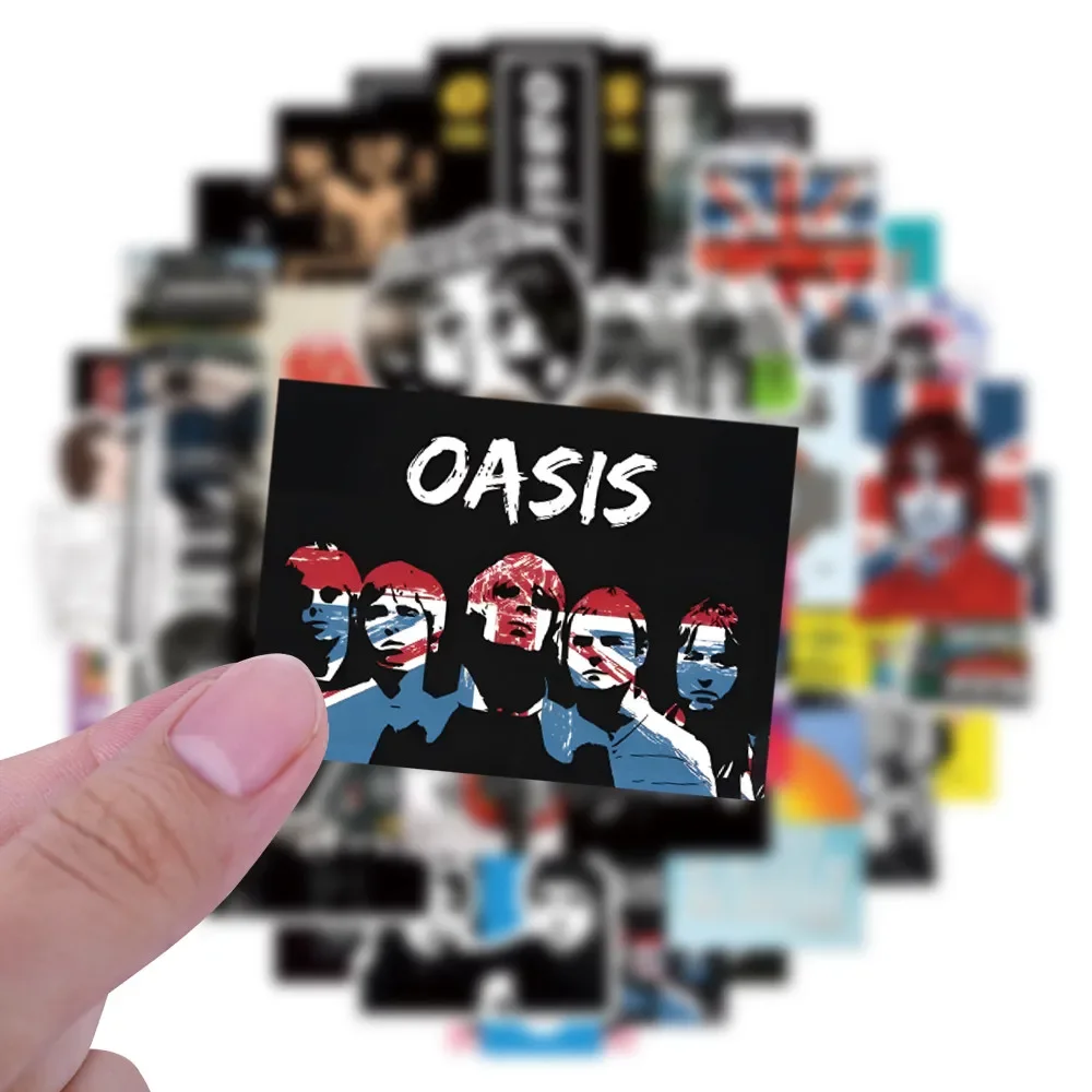100/50PCS Britse Rock Band Oasis Graffiti Stickers voor Fiets Hand Account Etui Decals