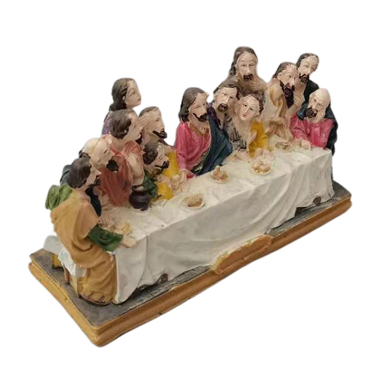The Last Supper Religious Scene Statue Figurine Home Decoration of
