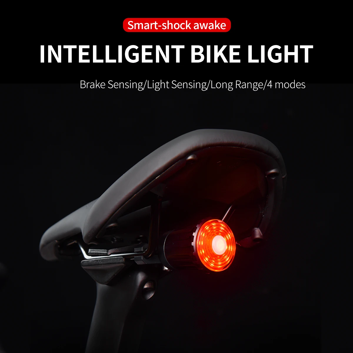 

Bicycle tail light , for road bike, flash alert ligh , road bike rear tail light , intelligent brake flash alert