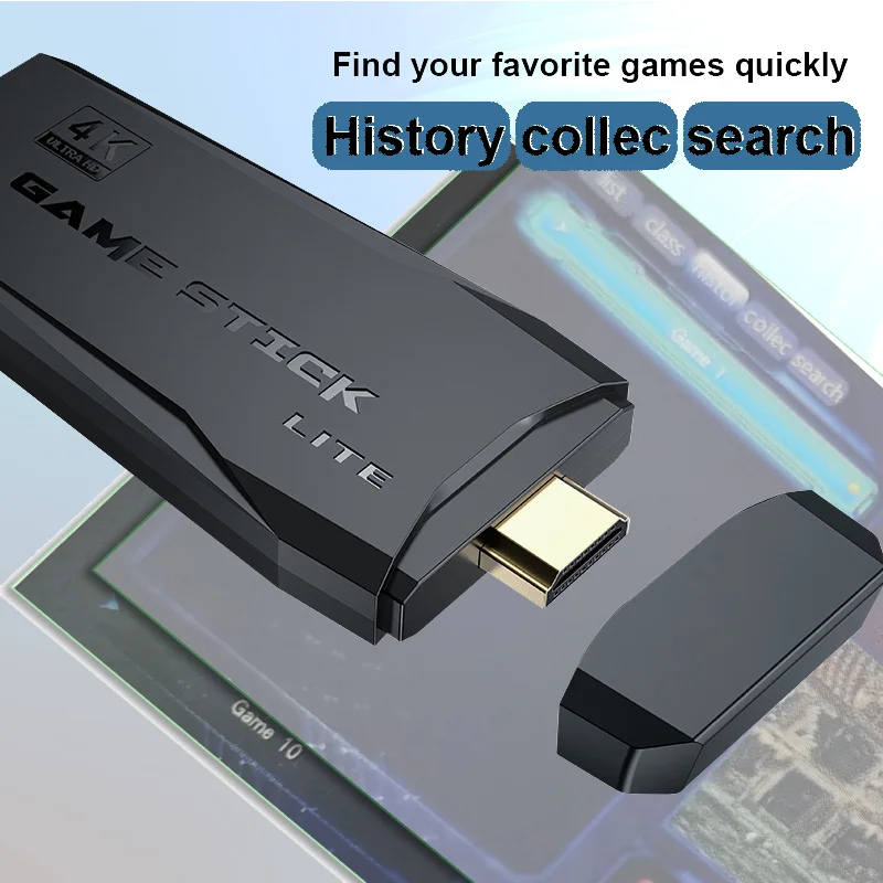 4K HD فيديو 64GB لعبة وحدة التحكم 2.4G وحدة تحكم لاسلكية مزدوجة ل PS1/FC/MD ريترو TV Dendy لعبة وحدة التحكم 10000 ألعاب عصا