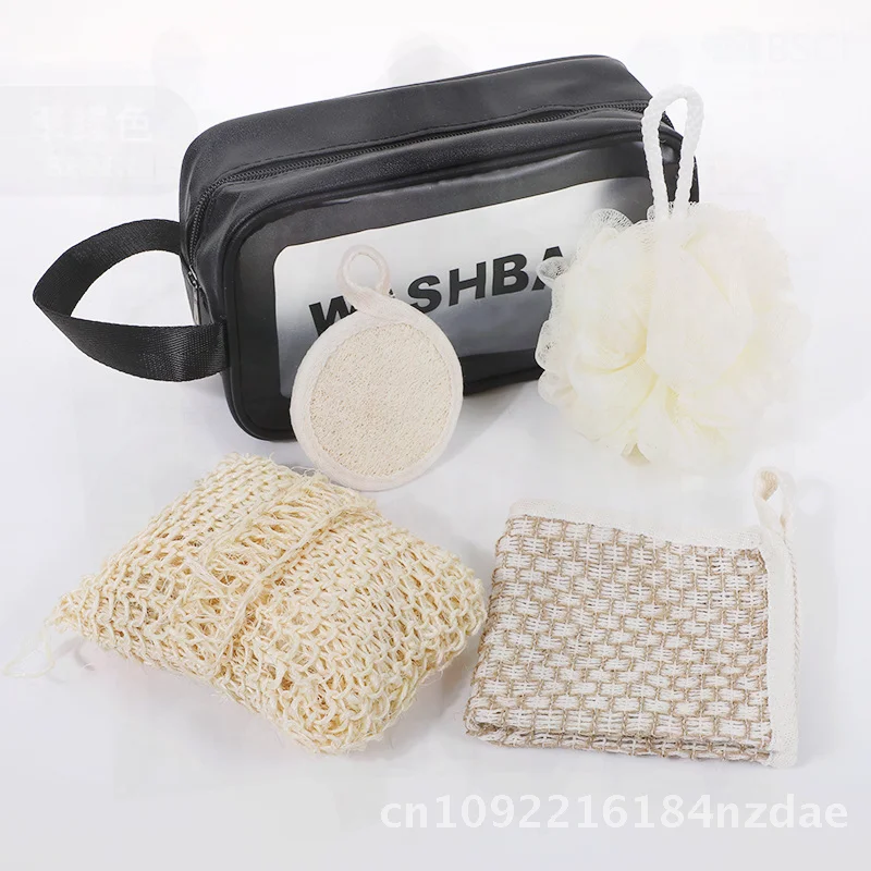 

Portable Bath Travel Kit Simple Gift Set - Wash Bag with Cross-border Holiday Supplies Small Black/Pink Toiletry Bag 4-7 Piece