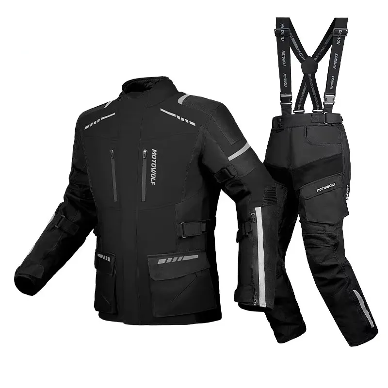 High Quality Motorcycle Rally Suit Off-road Racing Jacket & Pants With CE Protective Armor Motorcycle Racing Suit