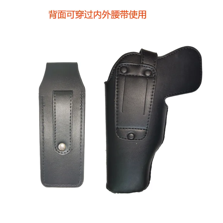 새로운 92G 소가죽 총 홀스터 매거진 파우치 퀵 드로우 허리 총 가방 친구 선물