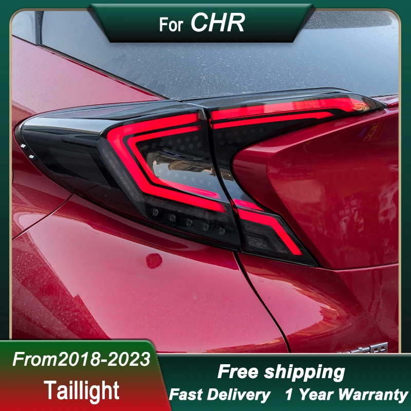 

Hot Car Taillights For TOYOTA C-HR 18-23 IZOA full LED DRL Daytime Running Dynamic Turn Signal Brake Reverse LED Tail Lights