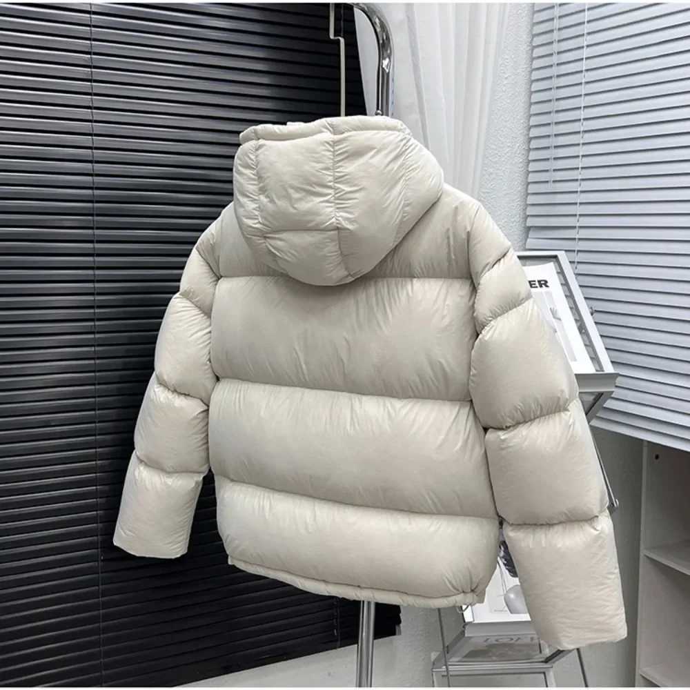 Hot Sales Fashion New Winter Clothes Women Hoode Loose Thickened Warm White Duck Down Coat Female Short Puffer Jacket
