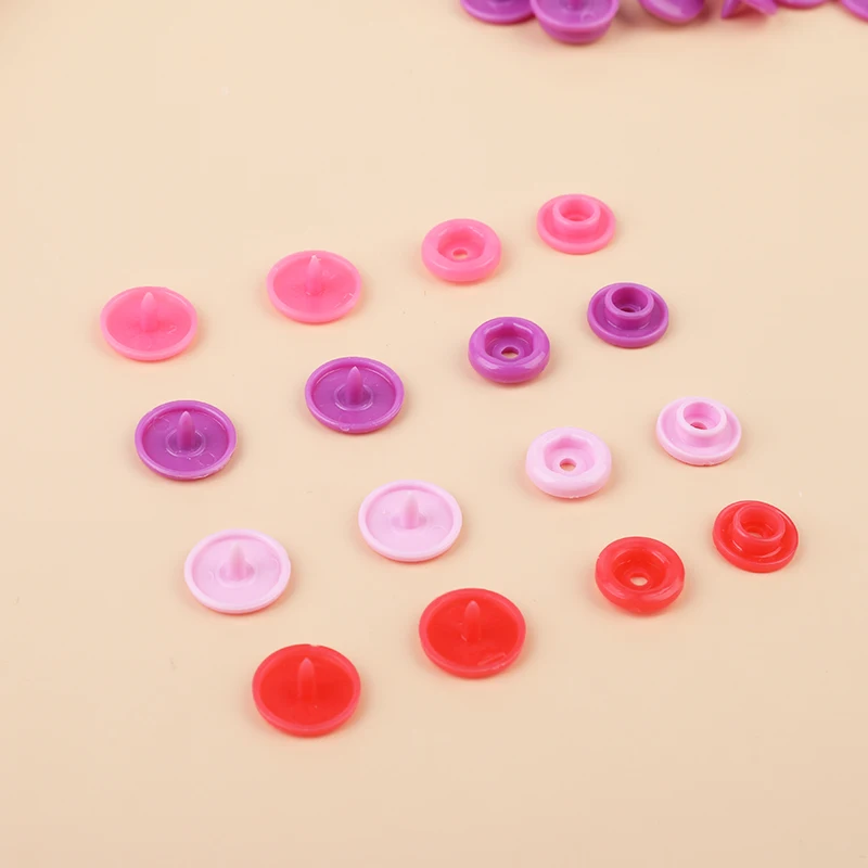 20 Sets For Baby Clothes Clips Quilt Button Round Plastic Snaps Button Dark Buckle Button Fasteners Garment Accessories