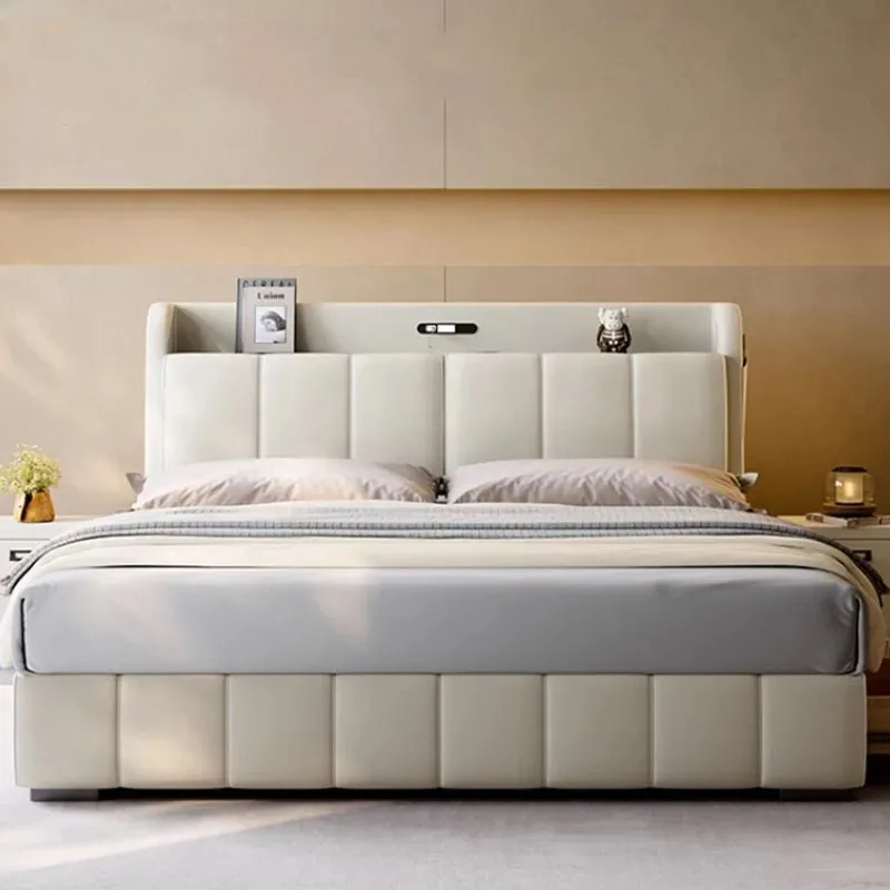 Italian Comforter Double Bed Luxury Organizer Storage King Size Double Bed Headboards Bedframe Camas De Casal Home Furniture
