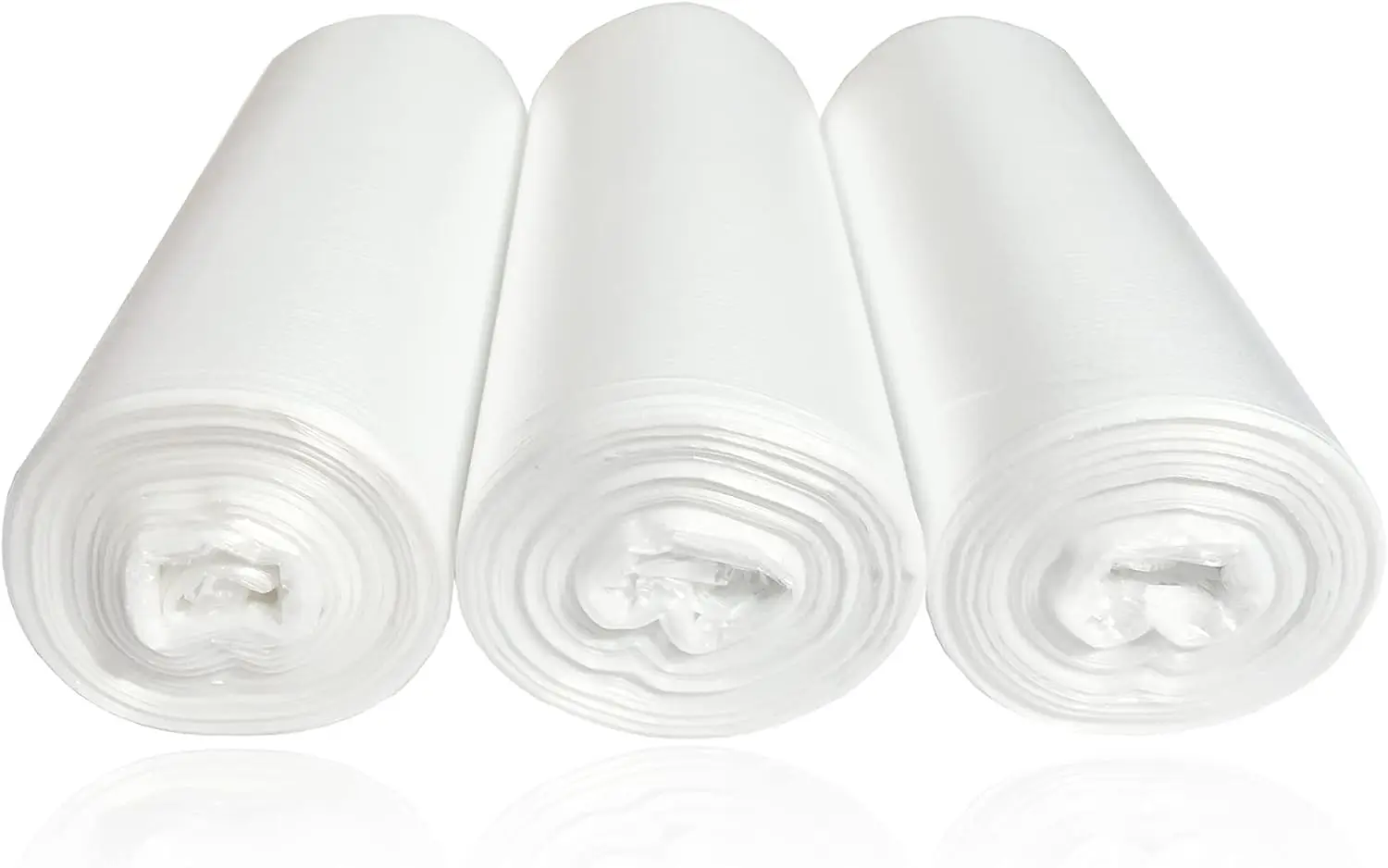 

6 Gallon Trash Bags for Small Bins, Clear Wastebasket Liners with Strong PE Material, 75 Counts