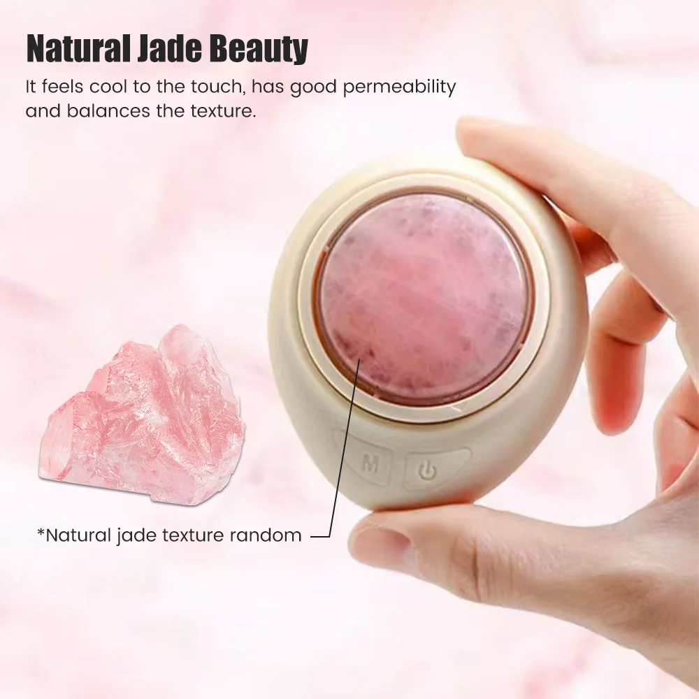 Electric Face Lifting Massage Beauty Device Facial Nature Jade Double Chin Skin Wrinkle Remover LED Photon Skin Tighten Cleaner