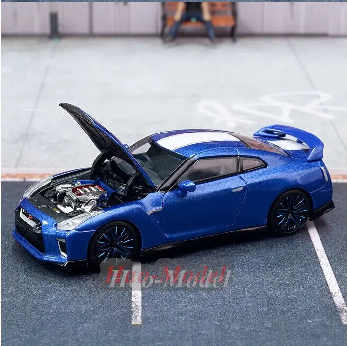 Motorhelix 1/64 For Nissan GT-R (R35) 50th Anniversary Die-Cast Alloy Model Car Simulation Birthday Gift Hobby Display Ornaments