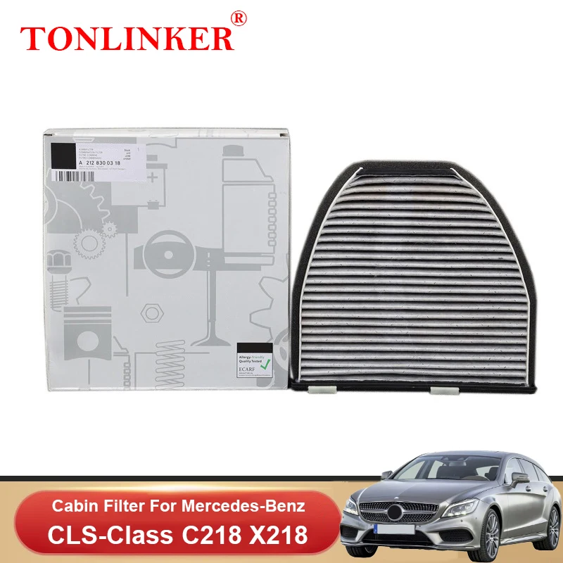 

TONLINKER Cabin Filter A2128300318 For Mercedes Benz CLS Class C218 X218 2010-2017 250 350CDI 400 500 63 63S AMG Car Accessories