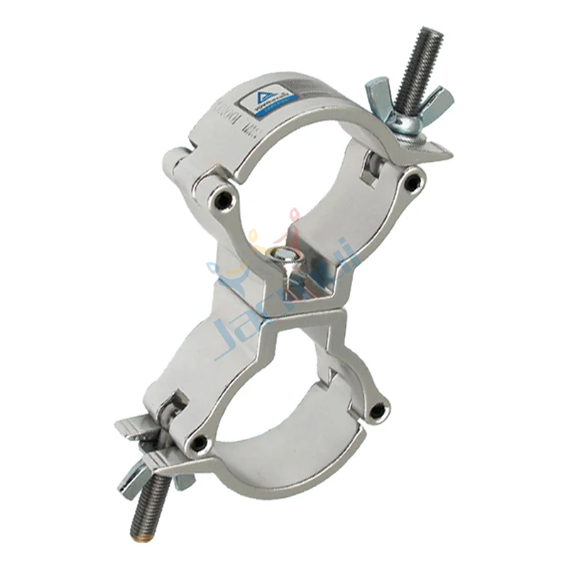 Aluminum   Stage Light Hook MINI 360 Double-sided Hook connecting Truss Pipes Clamp with a Diameter of 48-51mm for 100KG