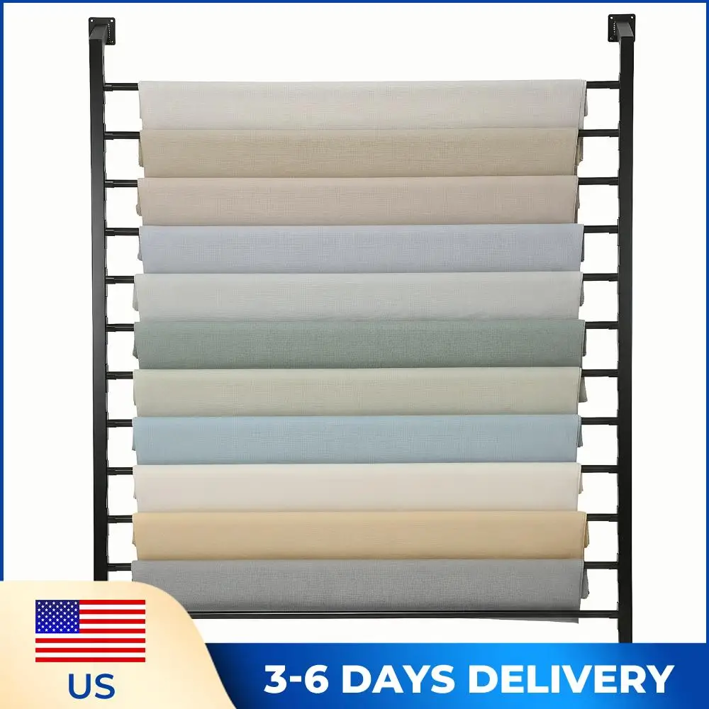 

Регулируемая металлическая стойка для виниловых рулонов на 13 ярусов с регулируемой штангой для подвешивания, для оконной пленки, гаража, мастерской