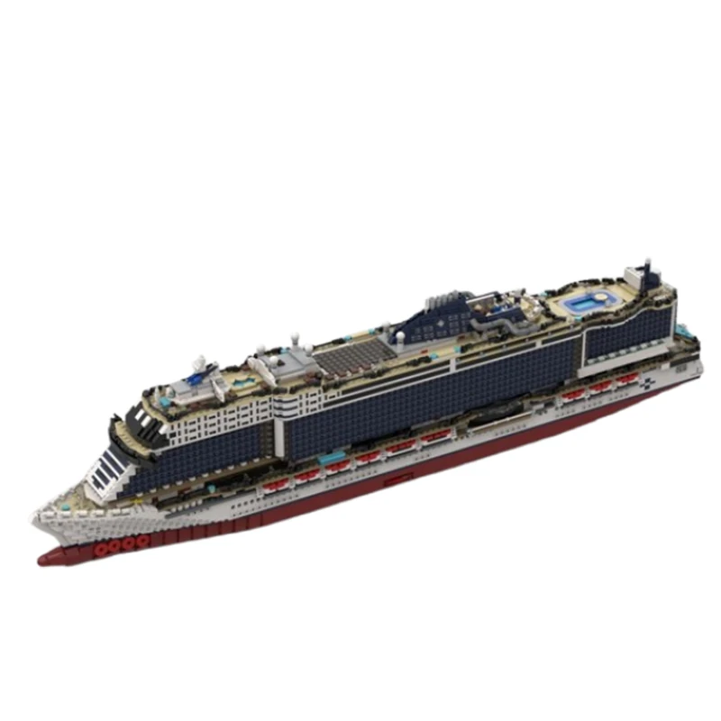 Spot small particle MOC-116714 cruise ship large cargo assembly puzzle educational toy model ornament