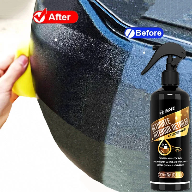 

Plastic Restorer Back To Black Gloss Plastic Revitalizer for Interior, Plastic, Leather, Seat, Tire, Long-Lasting Coating