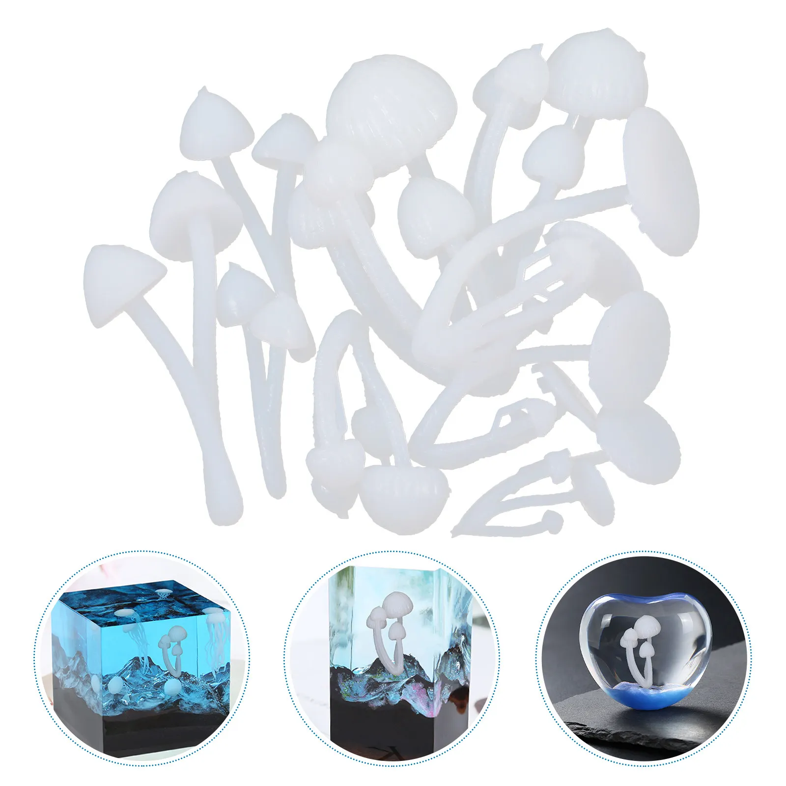 

1Set 3D Printing Plastic Necklace Earring Molds Creative Crystal Filling DIY Jewelry Making Handicraft Molds Easy Release Clean