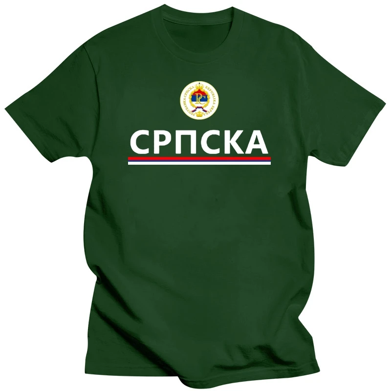 Humor Men Tshirt Original Srpska Sporter Jersey Style In Cyrillic T Shirt Big Size XXXL Unisex Camisa Tee Tops 2020