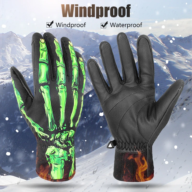 Winter Ski Gloves Touch Screen Waterproof Windproof Waterproof Outdoor Sports Bicycle Hiking Camping Snowboard Thermal Gloves