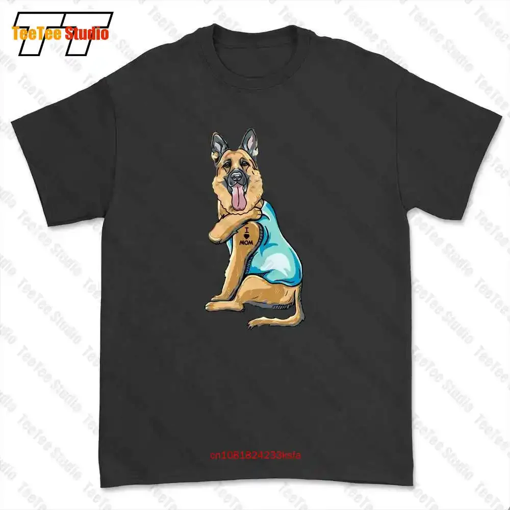 Deutscher Schäferhund Tattoo I Love Mom T-Shirt T-Shirt MG93