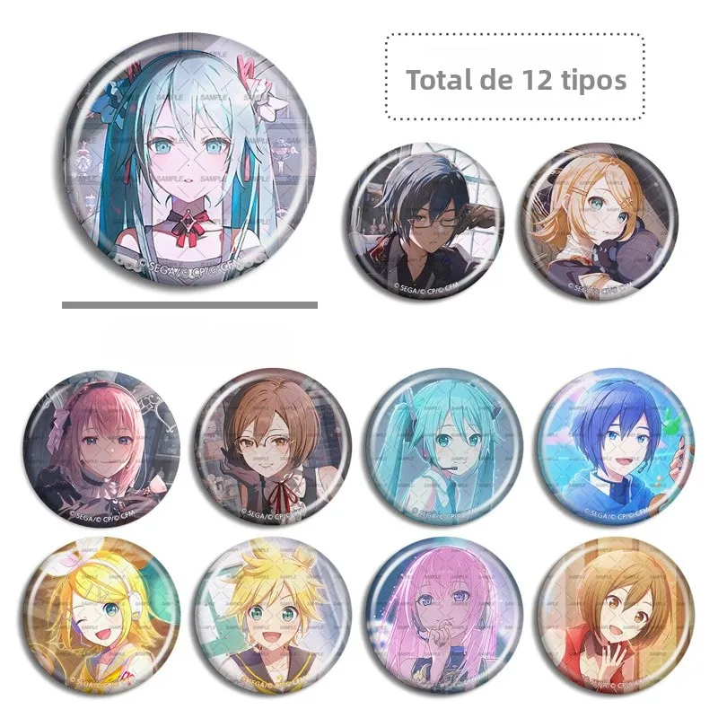 ワールドプランカラーステージアニメキャラクターコレクタブルピン在庫ありボーカロイド初音ミク仮面メイコアニメバッジ