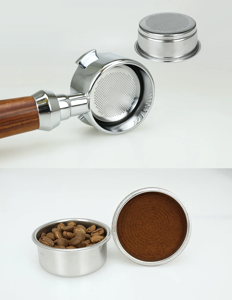 1Pcs 51mm 58mm 1-Tasse 2-Tasse 4-Tasse Filter Ersatz Filter Korb Für Kaffee bodenlose Siebträger Barista Espresso Zubehör – Detail 6