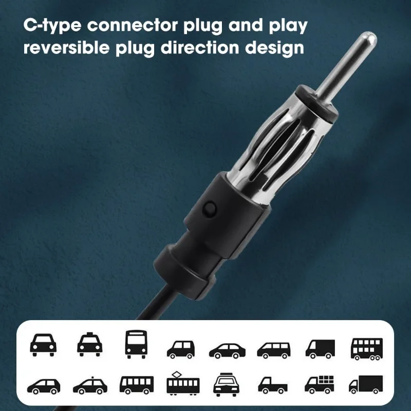 Universal  Car Electronic Radio Antenna 5/3m Car AM FM Radio Antenna Signal Amplifier Booster Antena Booster 12V