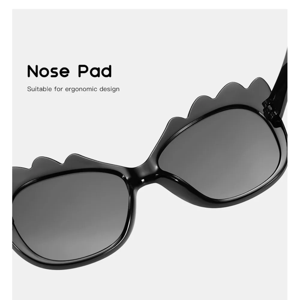 2025 نظارات شمسية جديدة للأطفال برسوم كارتونية مطرزة بالترتر بلون الحلوى لطيفة على طراز الشارع للحماية من الشمس #3