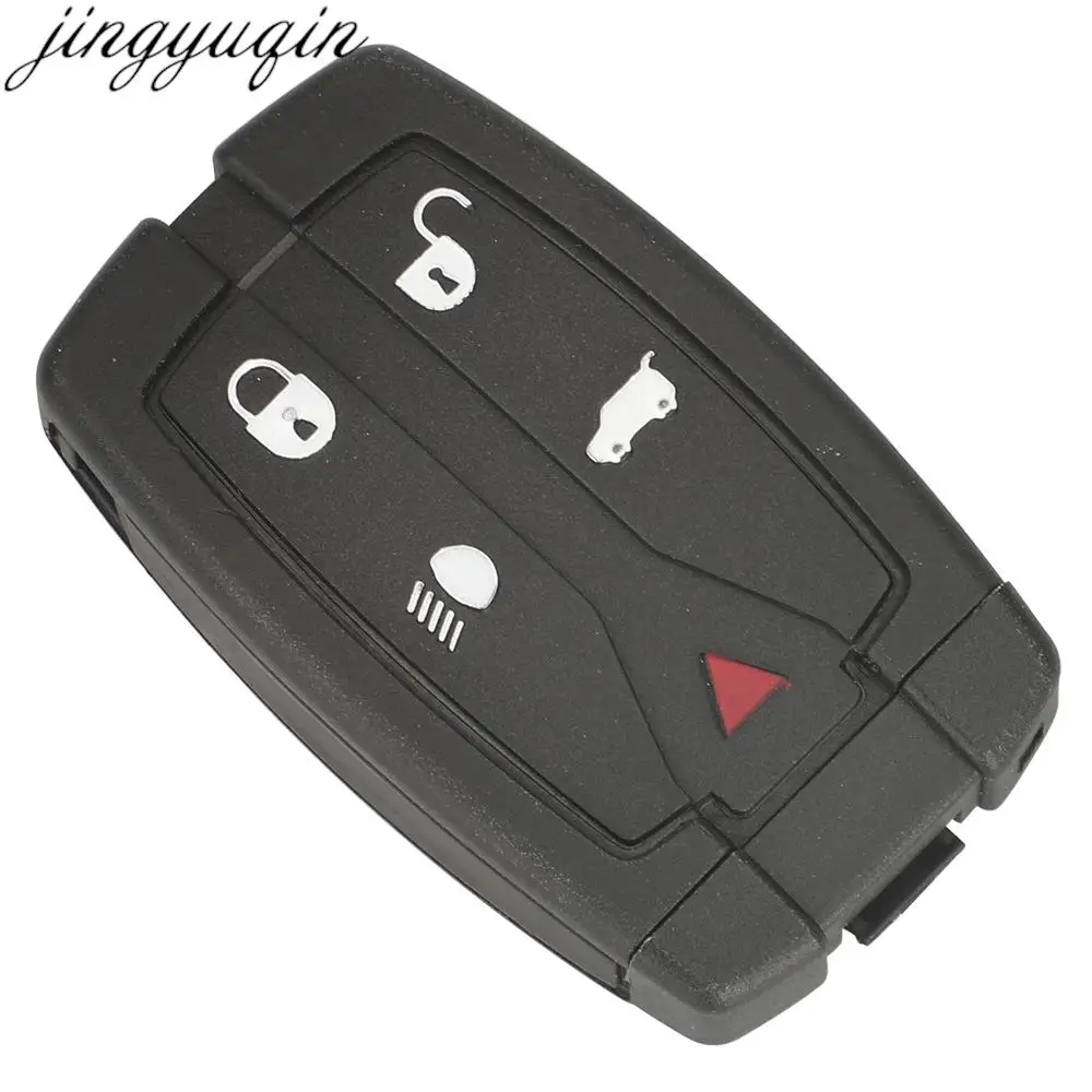 Jingyuqin 5 Button Remote Car Key Alarm 315/433MHZ ID46 PCF7945 Chip For Land Rover Freelander 2 3 LR2 Sport Recharge Battery