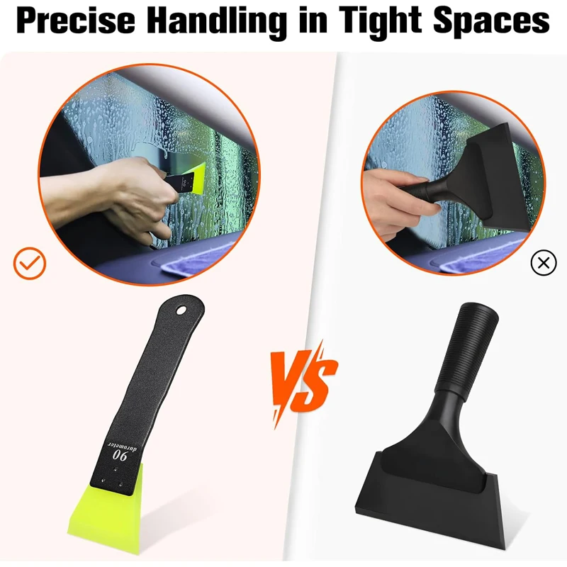 Small Squeegee for Vinyl Rubber Window Tint Windshield Corner Scraper Mini Tint Squeegee Air Bubble Remover Car Accessories view 4