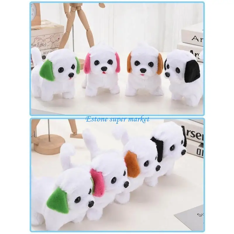 090B 7,87x6,3x6,7 "juguete para cachorros corteza eléctrica niños juguete eléctrico para perros que caminan