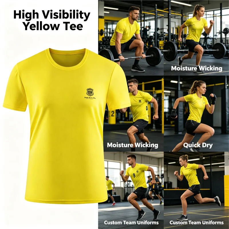 Custom Sports Team T-Shirt Quick Dry Embroidery Logo Service Wholesale Club Uniform Bulk Order Men Women